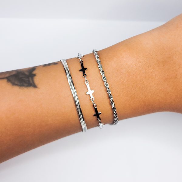 Pulseira Fio Trançado em Aço Inoxidável - Imagem 3