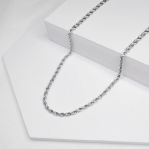 Colar Choker Corrente Baiana 2mm em Aço Inoxidável