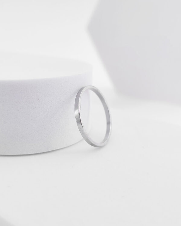 Anel Aliança Minimalista 2mm em Aço