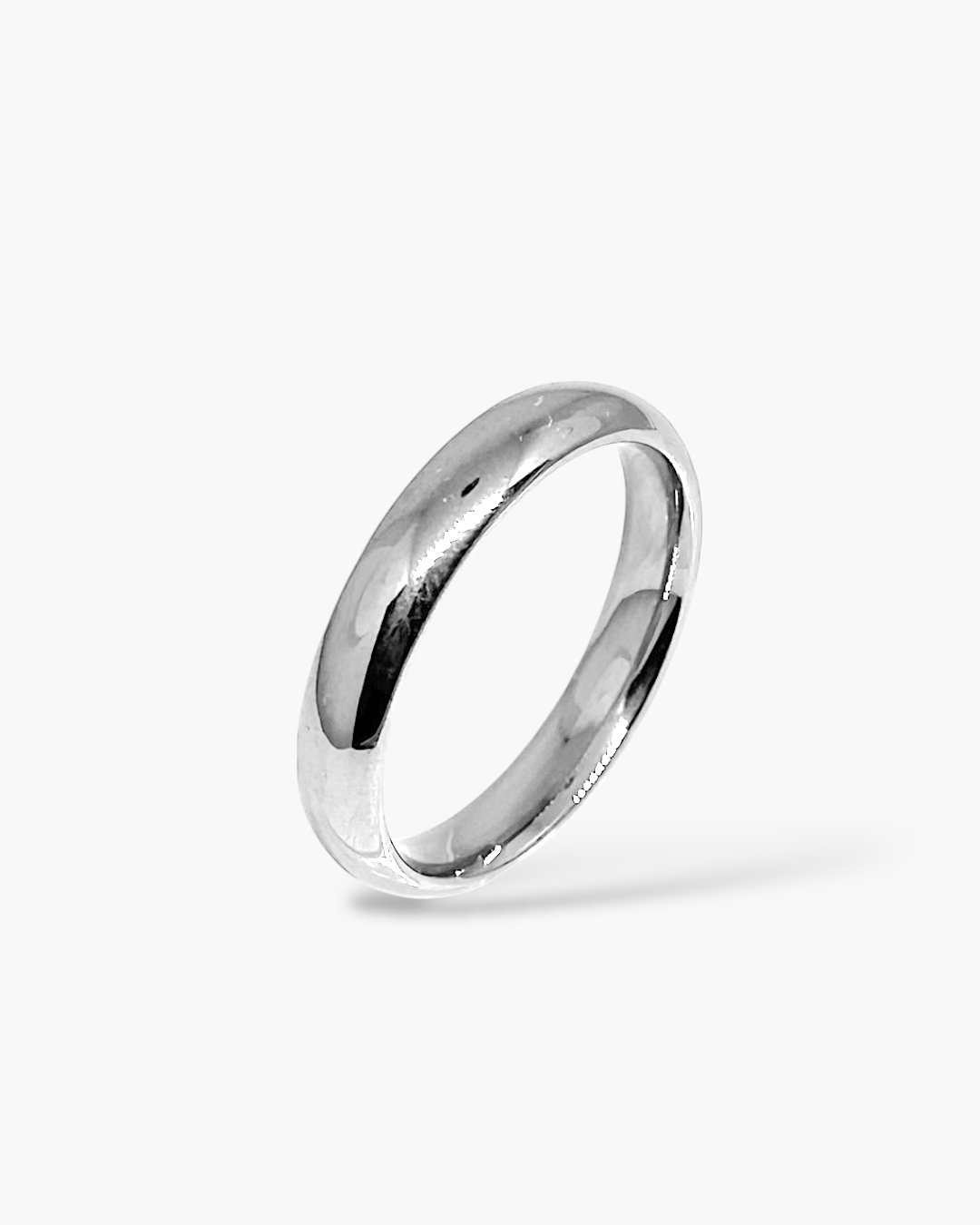 Aliança Lisa 4mm Prata