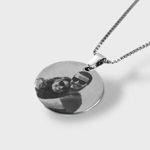 Colar personalizado com foto em aço inoxidável