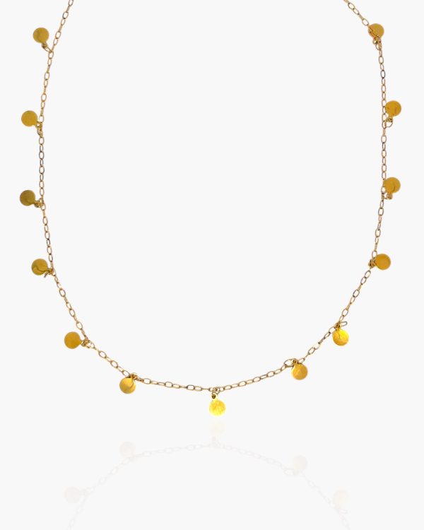 Colar medalhas dourado em Aço Inoxidável