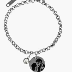 Pulseira Personalizada com Foto em Aço Inoxidável