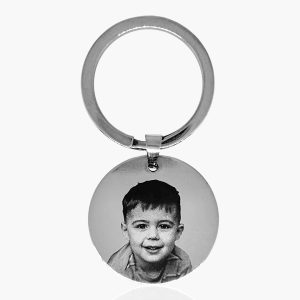 Chaveiro Foto Personalizado em Aço Inoxidável