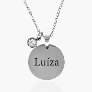 Colar Medalha Nome Personalizado