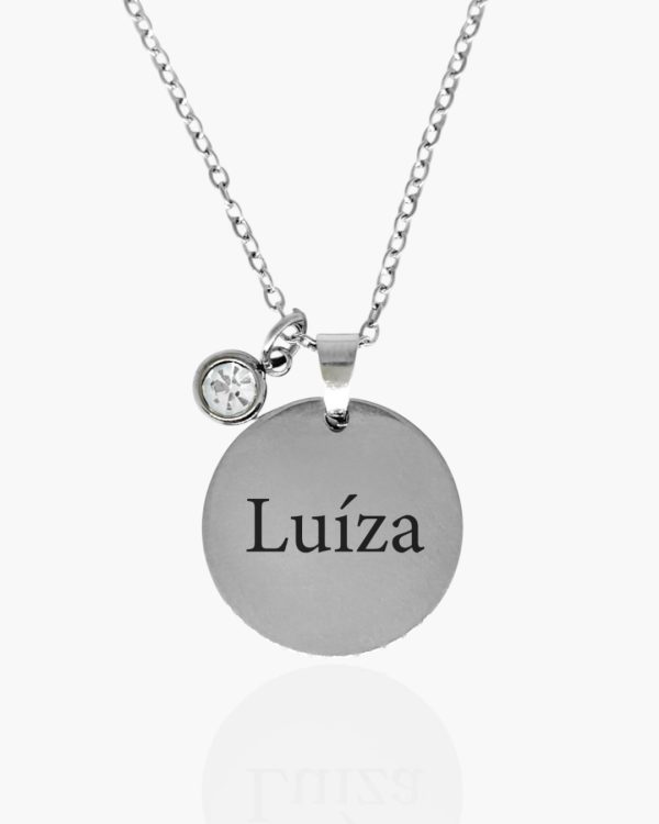 Colar Medalha Nome Personalizado
