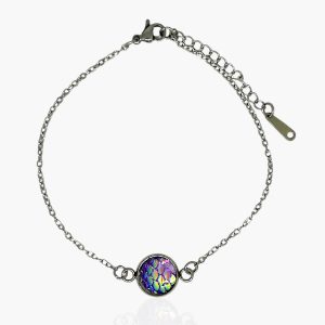 Pulseira Escama de sereia delicada em Aço Inoxidável