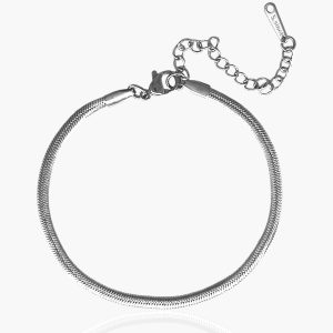 Pulseira Corrente Cobra 3mm em Aço