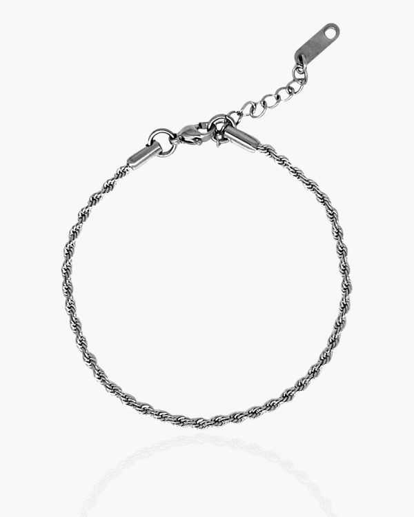 Pulseira Fio Trançado em Aço Inoxidável