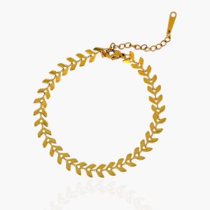 Pulseira Setas Dourada em Aço Inoxidável