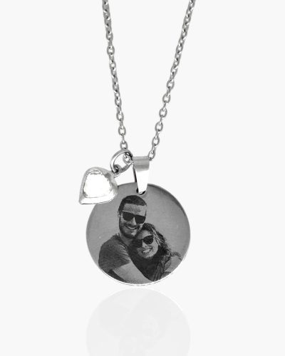 Colar com Foto Personalizado com Pingente de Coração